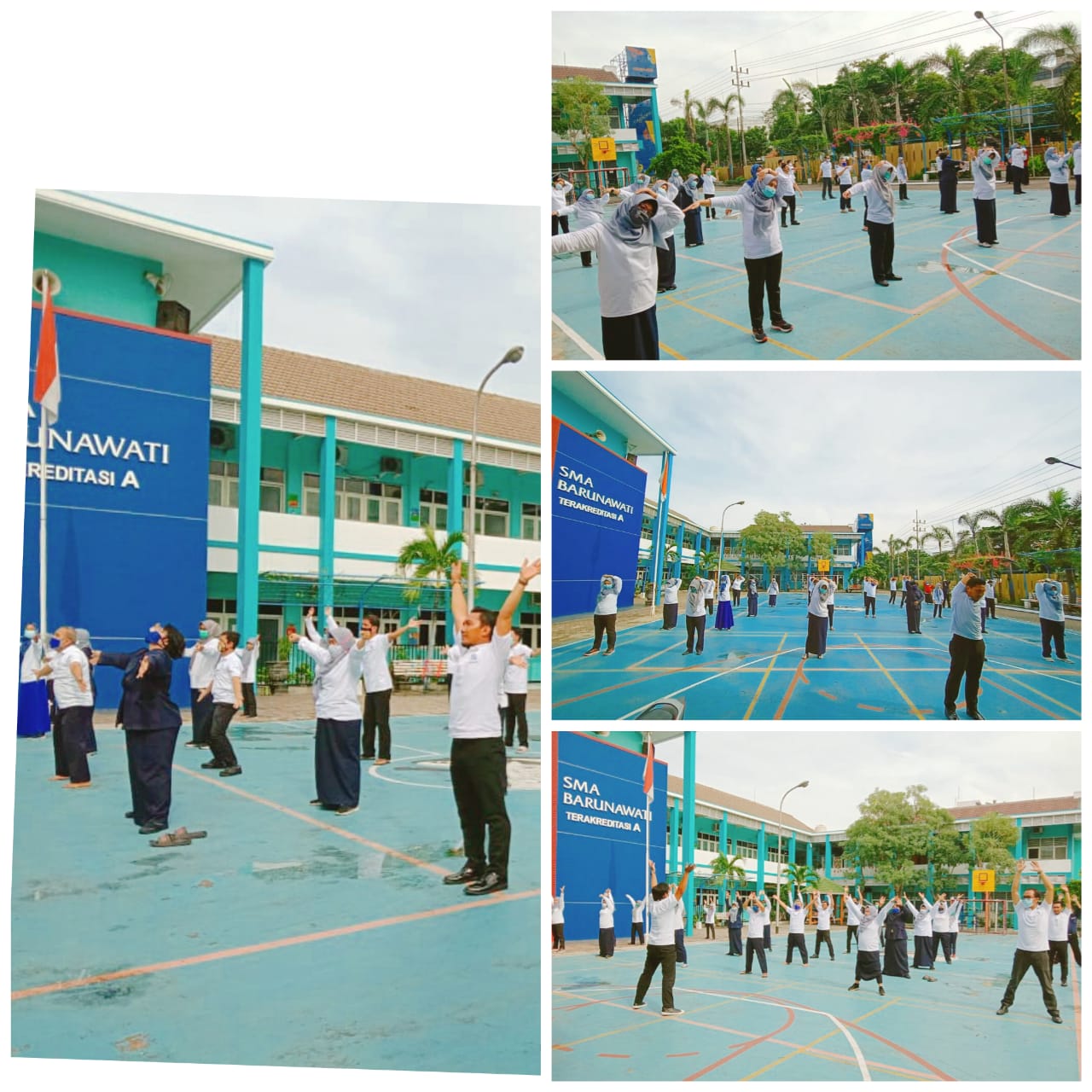 Gambar AWALI AKTIVITAS TAHUN BARU DENGAN SENAM BERSAMA