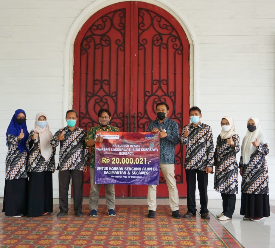 Gambar Peduli Korban Bencana Alam di Kalimantan dan Sulawesi Yayasan Barunawati Biru Surabaya  salurkan bantuan lewat program Barunawati untuk Indonesia