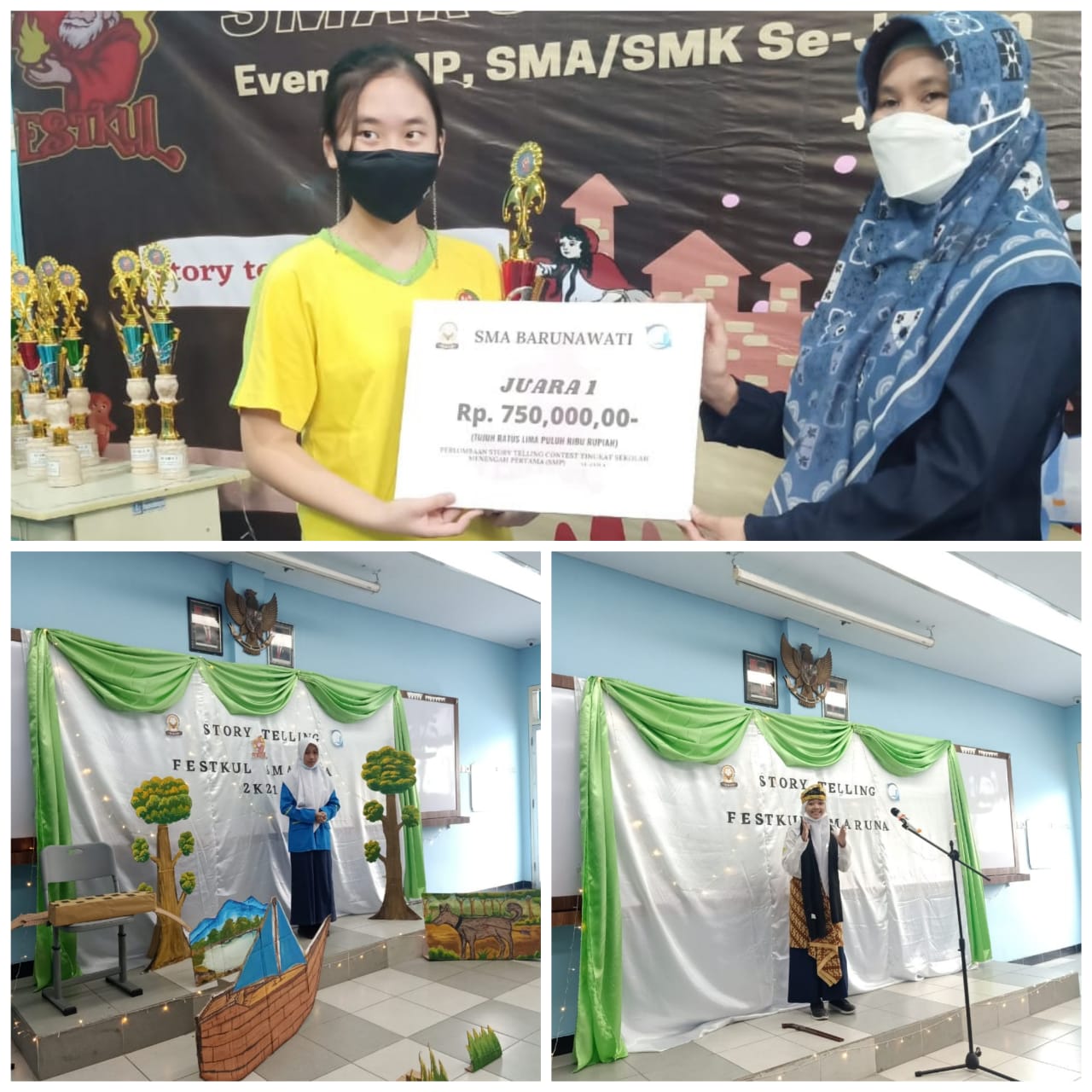 Gambar XIN ZHONG SCHOOL JUARA STORY TELLING DI SMA BARUNAWATI SURABAYA