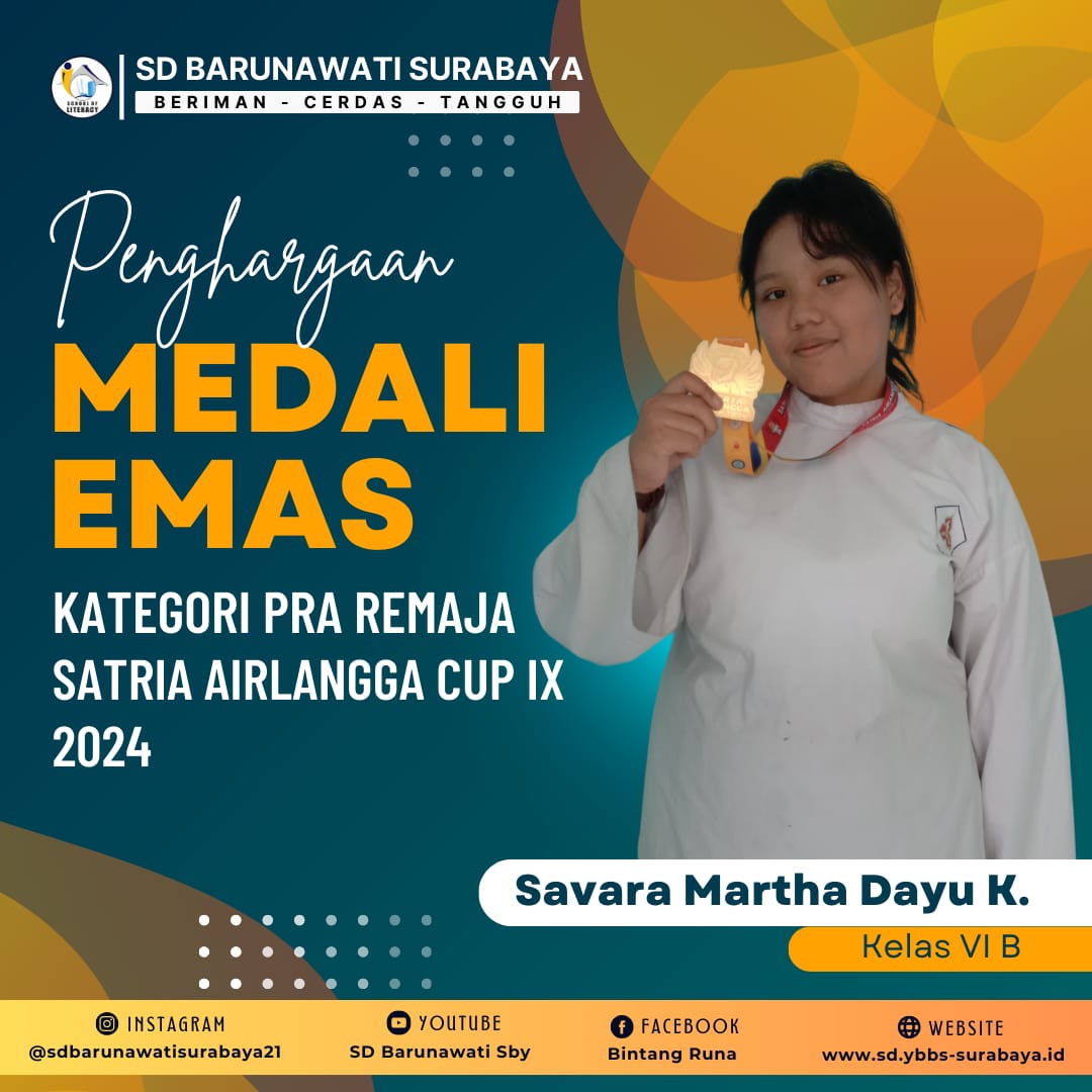 Gambar Savara Martha Dayu, Raih Emas di Kejuaraan Satria Airlangga Cup IX 2024