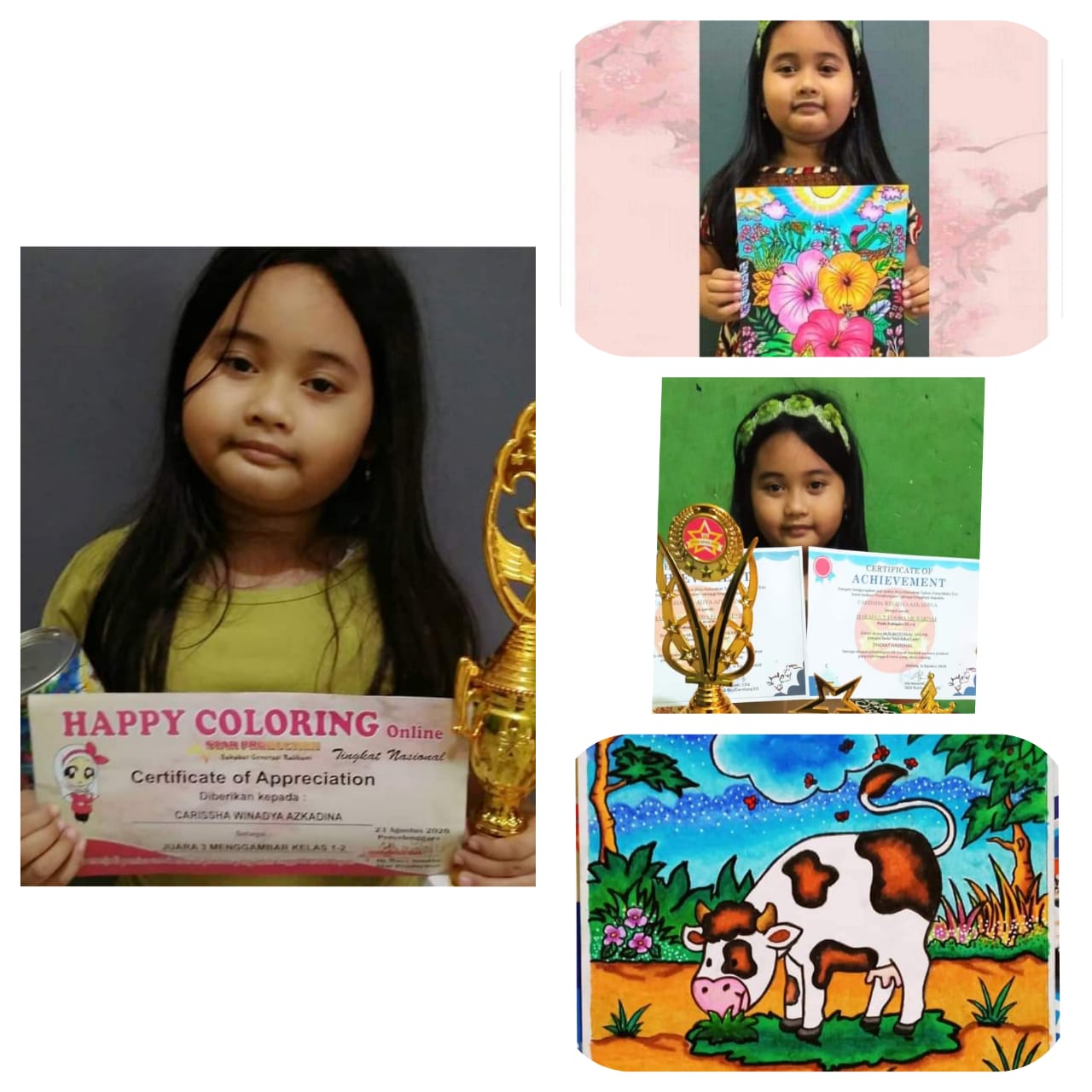 Gambar CARISSHA WINADYA AZKADINA, SI JUARA NASIONAL MENGGAMBAR & MEWARNAI